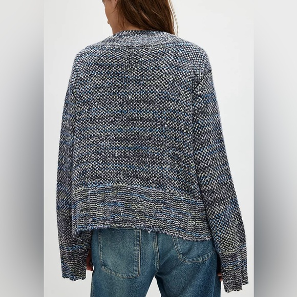 NEW with tags (NWT) Free People Cotton Candy Pullover Women's Blue Sweater - Picture 8 of 9